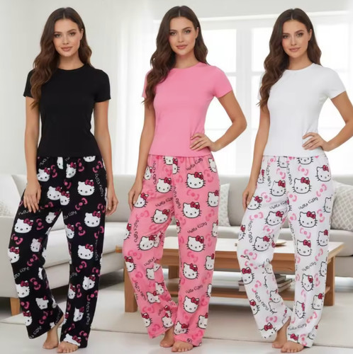 Hello kitty y2k damen - hello, pyjama
